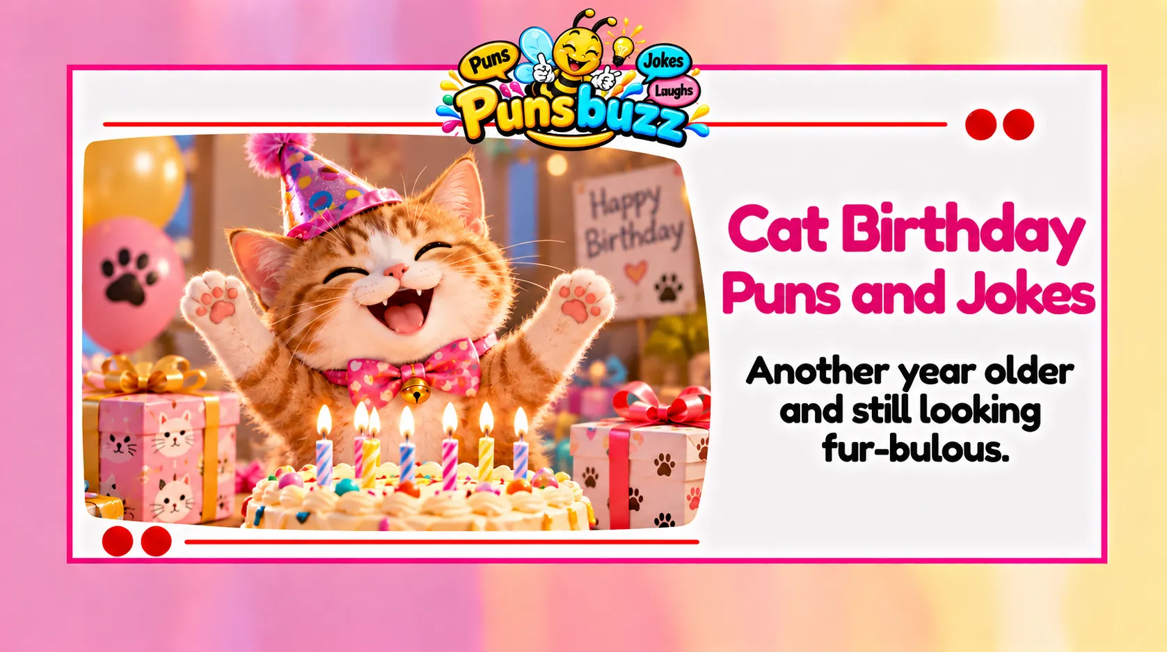 Cat Birthday Puns and Jokes