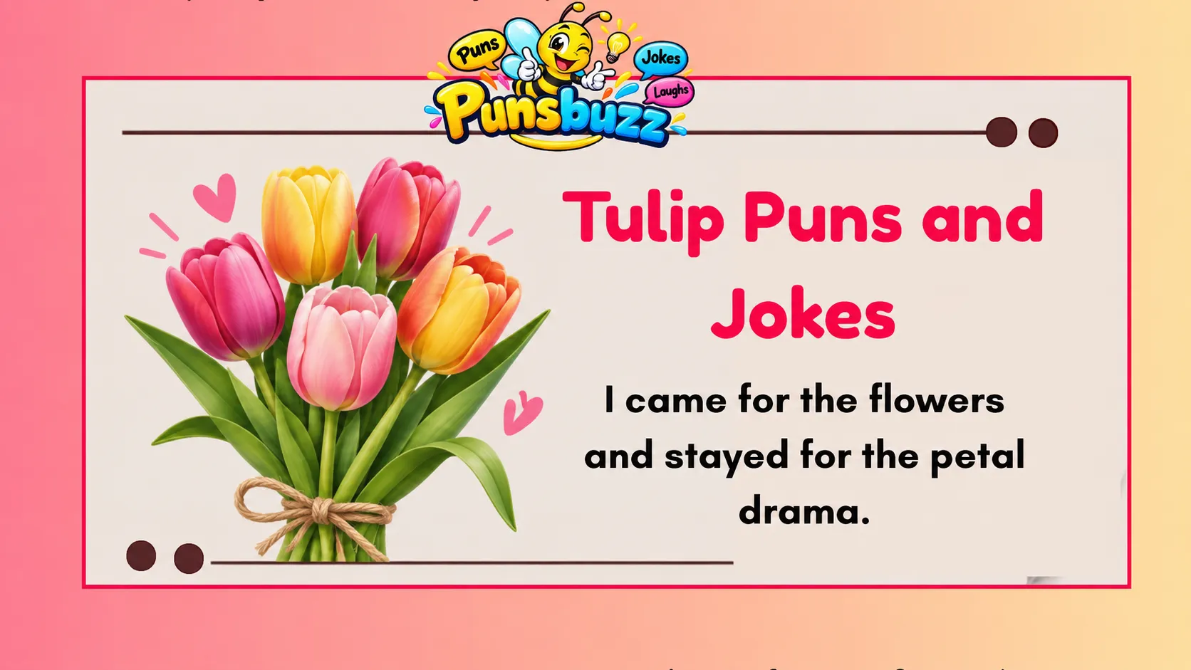 Tulip Puns and Jokes