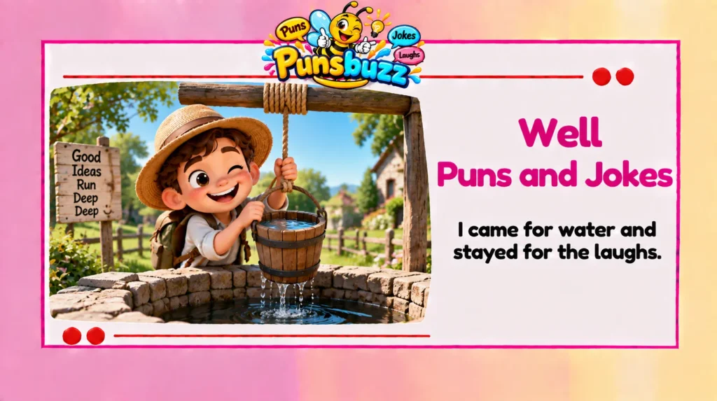 Well Puns and Jokes
