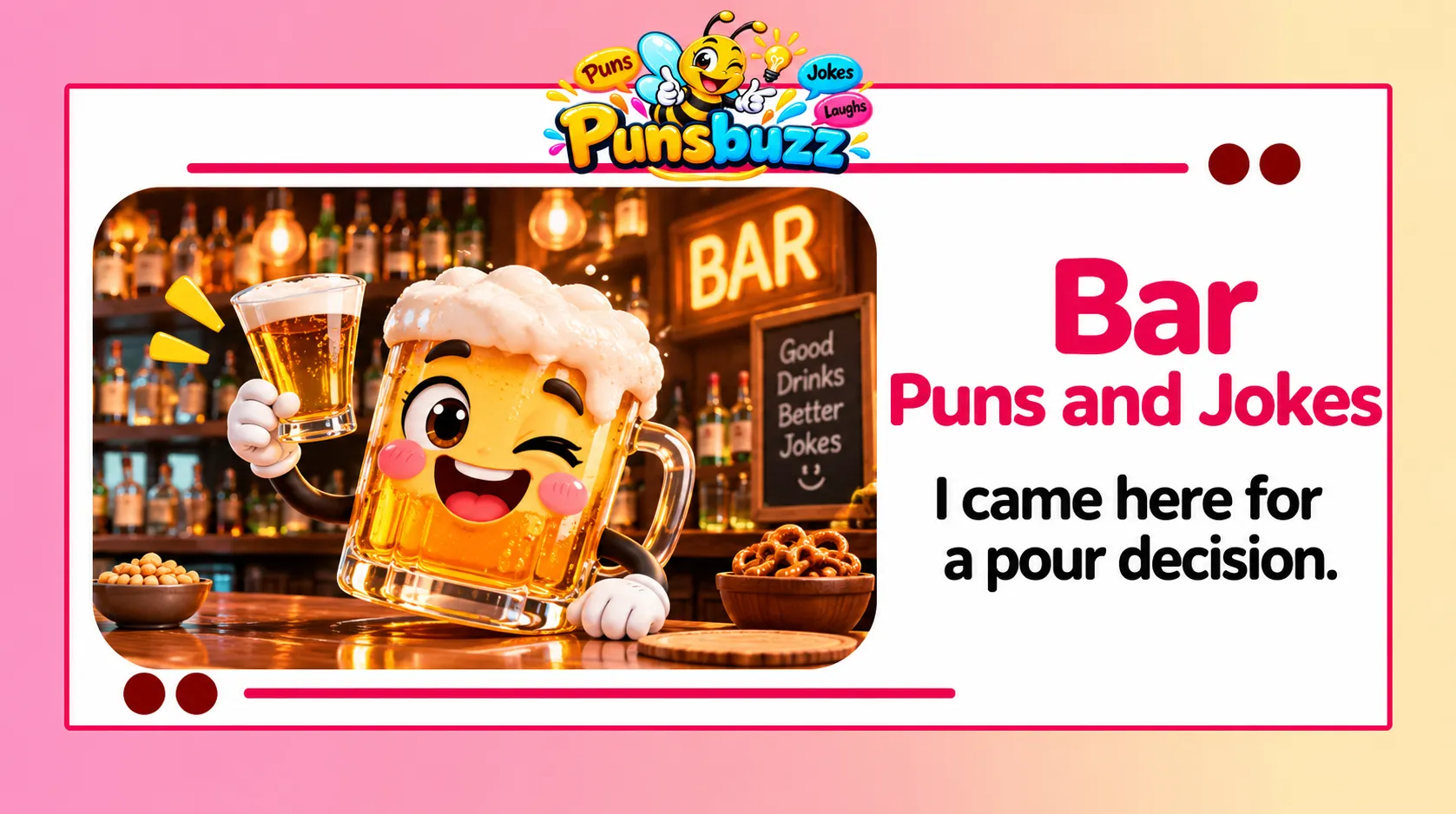 Bar Puns and Jokes