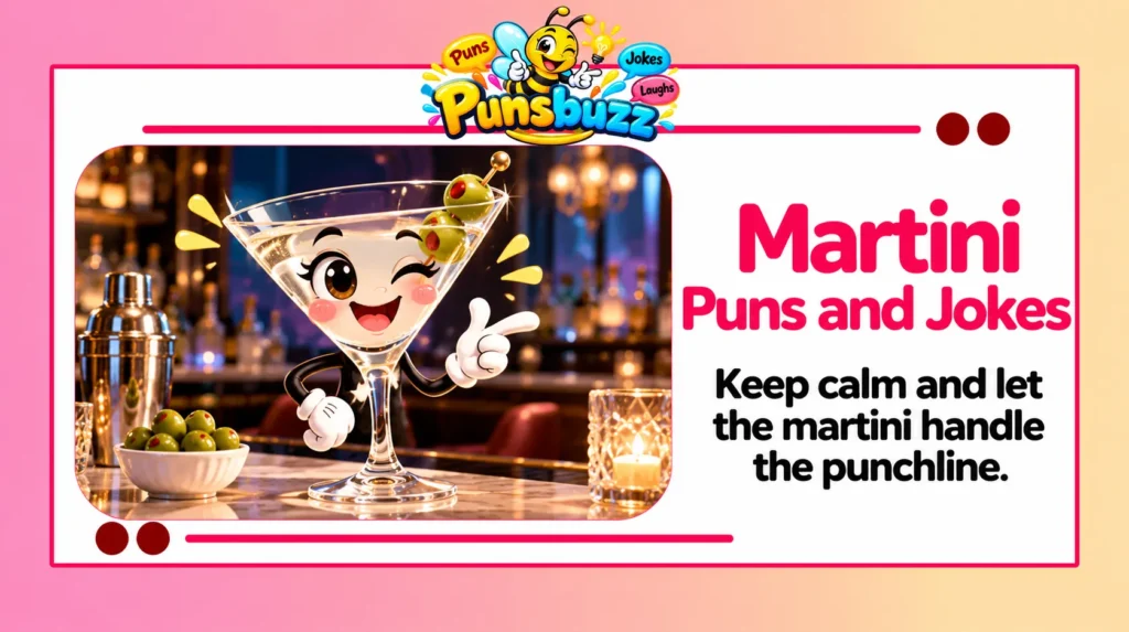 Martini Puns and Jokes